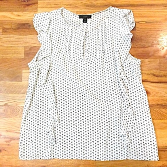 J.CREW Sleeveless Ruffled Silk Top, Size 10 - Picture 9 of 10